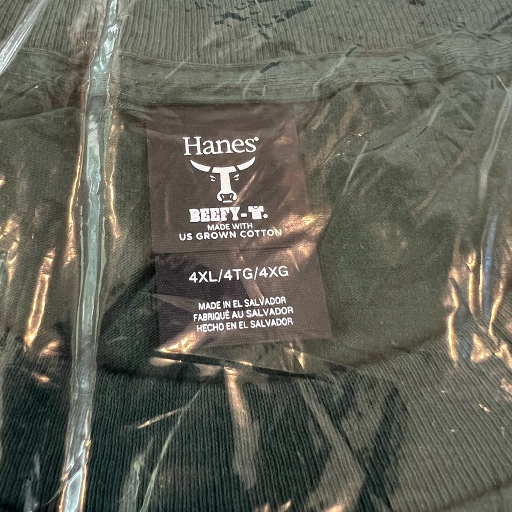Hanes 4XL Solid Green Tee - Picture 2 of 3